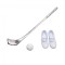 Dolls House Golf Club Ball & Shoes Miniature 1:12 Scale Game Set Accessory