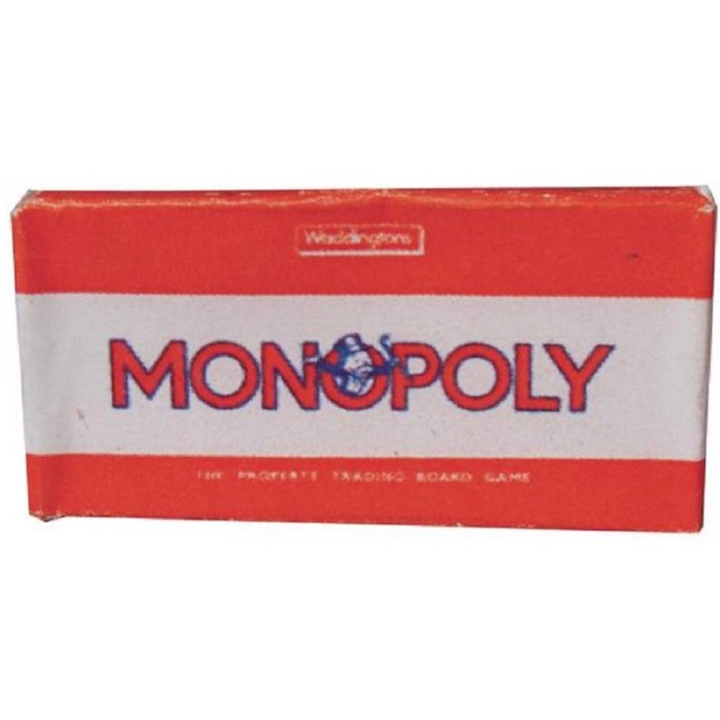 Dolls House Traditional Monopoly Box Miniature Christmas Games Toy Shop Accessory