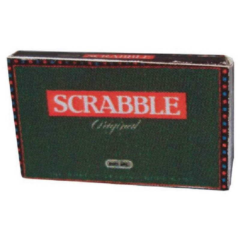 Dolls House Traditional Scrabble Box Miniature Christmas Games Toy Shop Accessory