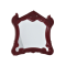 Dolls House Wall Mirror in Victorian Shaped Frame Miniature 1:12 Accessory 