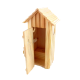 Dolls House Miniature 1:12 Scale Outside Toilet Shed Outhouse Outbuilding Privy