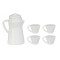Dolls House White Coffee Pot & Mugs Miniature Kitchen Accessory