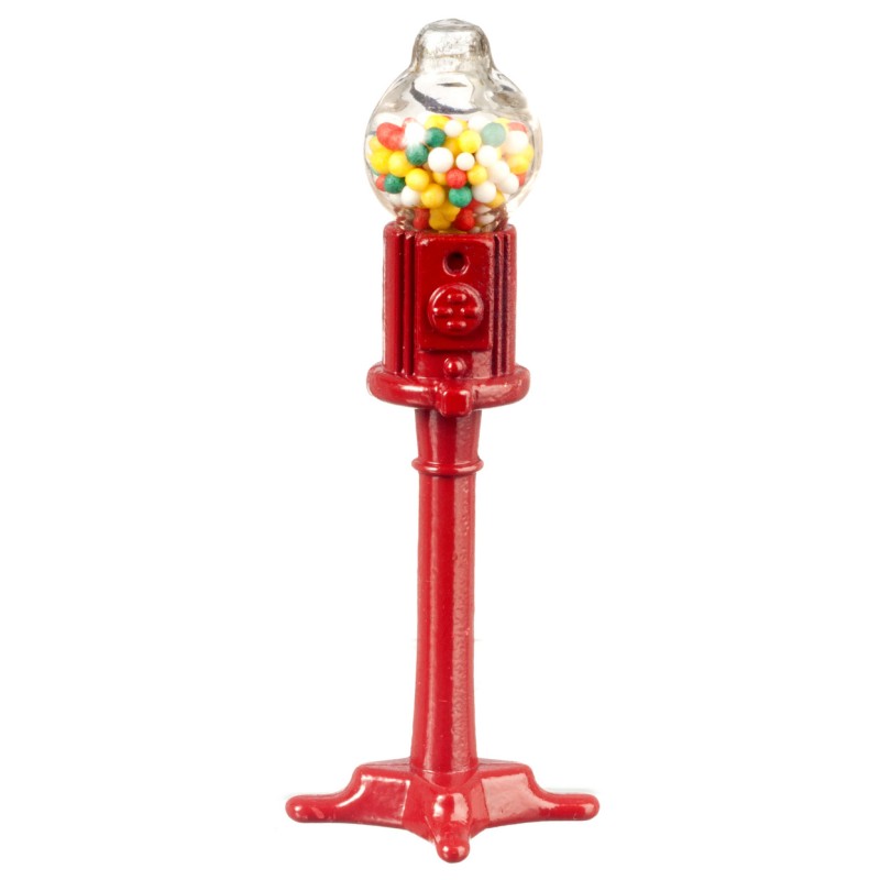 Dolls House Bubble Gum Ball Sweet Machine Floor Standing Shop Accessory