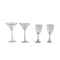 Dolls House 4 Wine Cocktail Glasses Miniature Pub Kitchen Dining Room Accessory