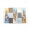Dolls House Blue Brown and Beige Modern Rug Mat Miniature Accessory 1:12 Scale