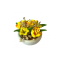 Dolls House Yellow Flowers in White Bowl Miniature Home Decor Garden Accessory