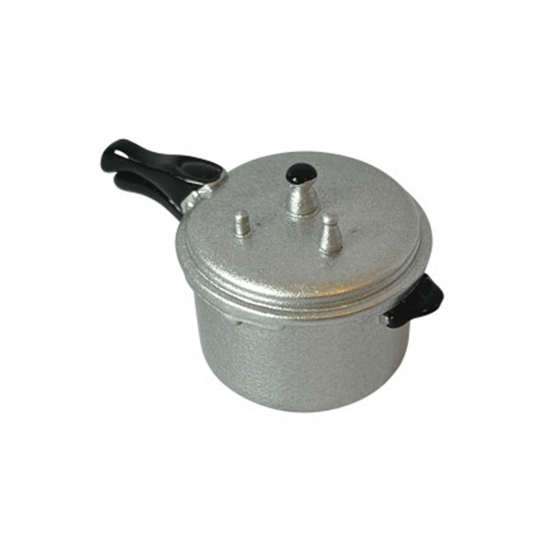 Dolls House Silver Pressure Cooker Miniature Kitchen Accessory 1:12 Scale