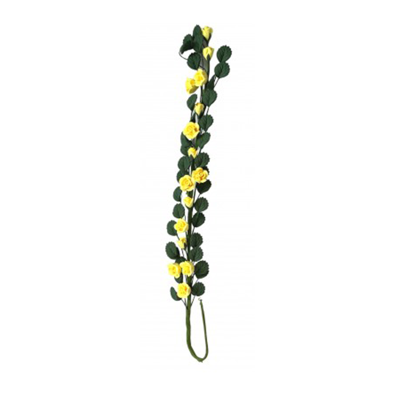 Dolls House Climbing Yellow Roses Miniature Flower Vine Garland Garden Accessory