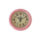 Dolls House Large Pink French Wall Clock Round Miniature Living Room Accessory