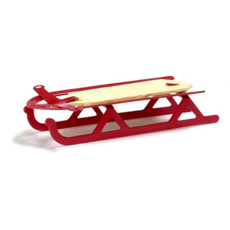 Dolls House Christmas Snow Accessory Flyer Sled Sledge Sleigh 1:12 Miniature 