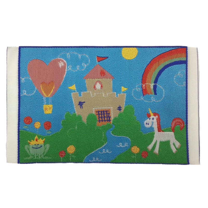 Dolls House Rainbow Unicorn Castle Rug Mat Miniature Nursery Accessory 1:12