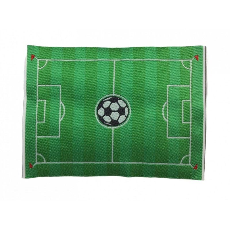 Dolls House Green Football Pitch Rug Mat Miniature Child's Room Accessory 1:12