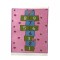 Dolls House Pink Hopscotch Rug Mat Miniature Nursery Child's Room Accessory 1:12