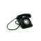 Dolls House Miniature Study Lounge Accessory Black Retro Phone Telephone 5371