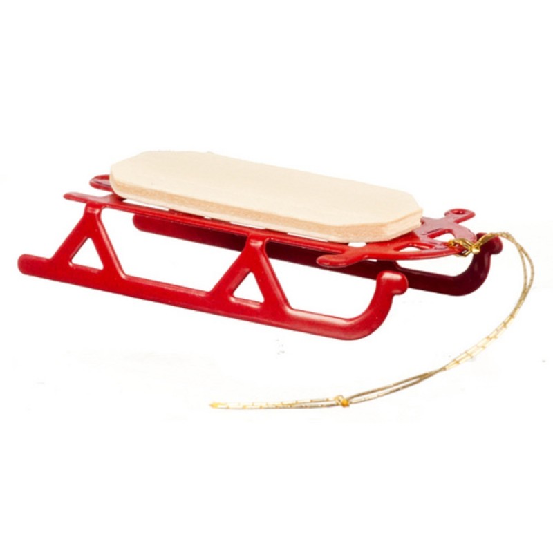 Dolls House 1:24 Scale Miniature Christmas Accessory Flyer Sledge Sled Sleigh