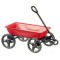 Dolls House Small Pull Along Red Metal Truck Cart Wagon Toy Nursery Accessory
