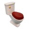 Dolls House Plain White Porcelain Toilet Miniature 1:12 Scale Bathroom Furniture