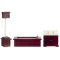 Dolls House Victorian Mahogany Bathroom Suite Miniature Furniture Set