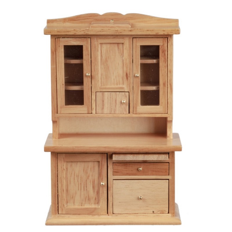 Dolls House Light Oak Flour Bin Dresser Hoosier Larder Cabinet Kitchen Furniture