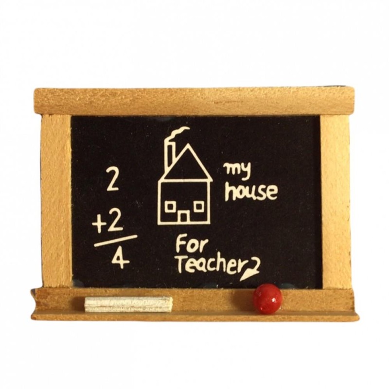 Dolls House Chalk Board Blackboard Miniature School Study Office Accessory 1:12