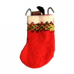 Dolls House Large Red Stocking Miniature Christmas Decoration Accessory 1:12 Dolls House Large Red Stocking Miniature Christmas Decoration Accessory 1:12