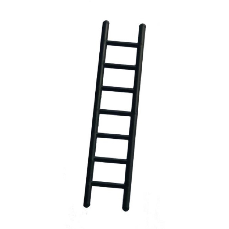 Dolls House Black Straight Step Ladder 120mm Miniature Garden Accessory