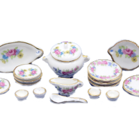 Dolls house dinner set hotsell
