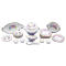 Dolls House Miniature Dining Room Accessory 1:12 Scale Porcelain Dinner Set
