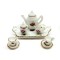 Dolls House Romantic Tea Set Magenta Rose Dining Room Accessory