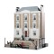 Montgomery Hall Dolls House & Basement Unpainted Flat Pack Kit 1:12 Scale
