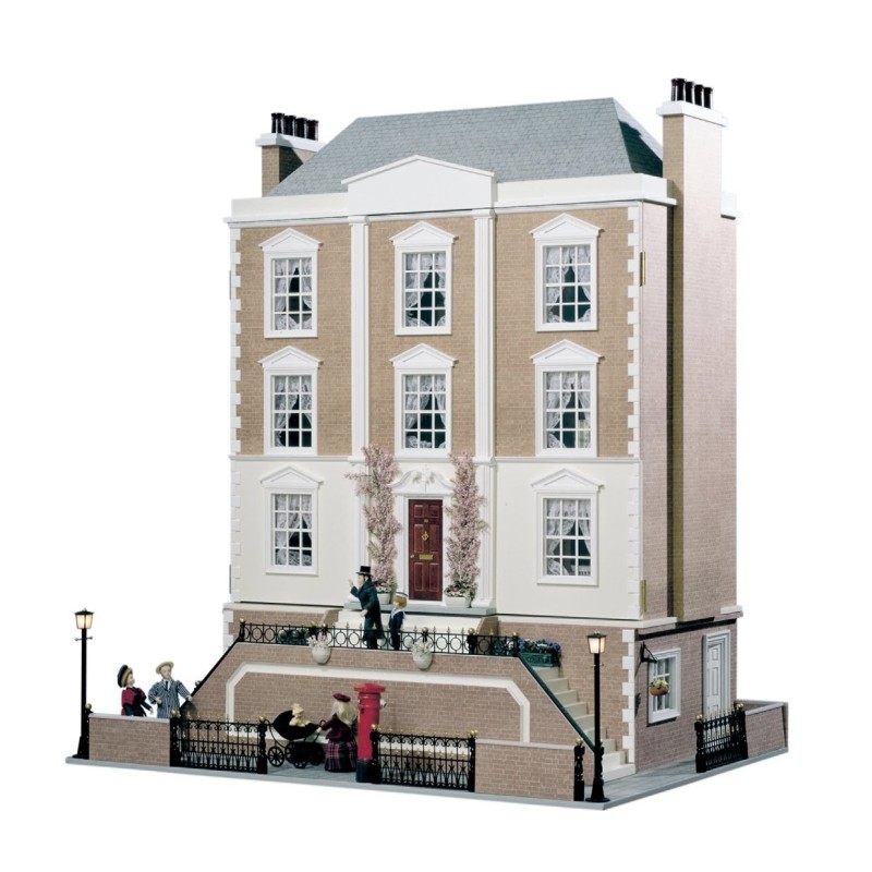 Montgomery Hall Dolls House & Basement Unpainted Flat Pack Kit 1:12 Scale