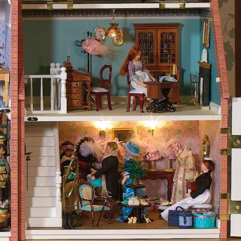 Jenny Wren's Dolls House Victorian Shop Pub Cafe Unpainted Flat Pack Kit 1:12 