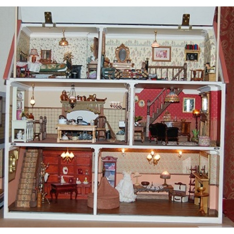 Magpies Dolls House Victorian Shop Pub Cafe Unpainted Flat Pack Kit 1:12 Scale