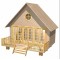 Dolls House Holiday Home Chalet Flat Pack MDF Kit 1:12 Scale 