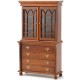 Dolls House Walnut Dresser Cabinet with Drawers Miniature Study Office Furniture