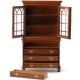 Dolls House Walnut Dresser Cabinet with Drawers Miniature Study Office Furniture