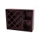 Dolls House Mahogany Wine Rack & Glass Holder Bar Pub Furniture 1:12
