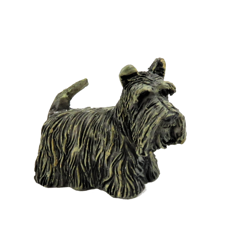 Dolls House Scottish Terrier Standing Scottie Dog Miniature Pet 1:12 Accessory 