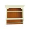Dolls House Cream & Walnut Wall Shelf Unit Modern Miniature Kitchen Furniture 