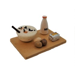 Dolls House Food Cake Baking on Board Miniature Kitchen Accessory