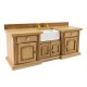 Dolls House Light Oak Smallbone Sink Unit with Belfast Sink Kitchen Furniture