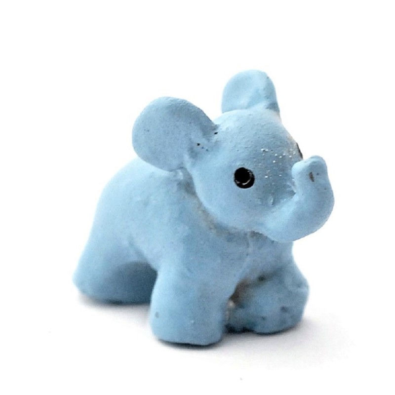 Dolls House Blue Elephant Nursery Ornament Toy Shop Accessory 1:12 Scale
