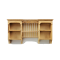 Dolls House Light Oak Wall Cupboard with Plate Rack Kitchen Furniture 1:12 Scale