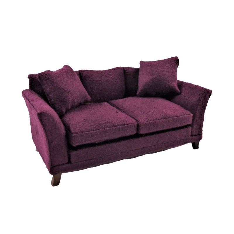 Dolls House Modern Purple Sofa Contemporary Living Room Furniture