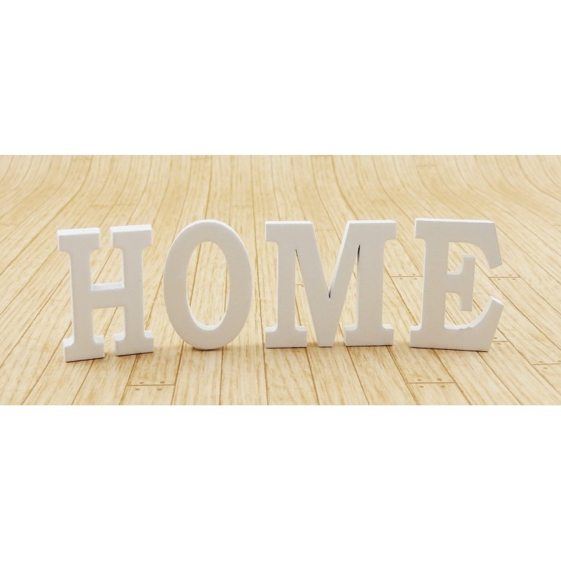 Dolls House White HOME Letters Modern Miniature Ornament Accessory 