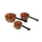 Dolls House Copper Saucepan Pan Set for Hanging Kitchen Accessory 