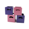 Dolls House 4 Modern Purple & Pink Cube Storage Boxes Miniature 1:12