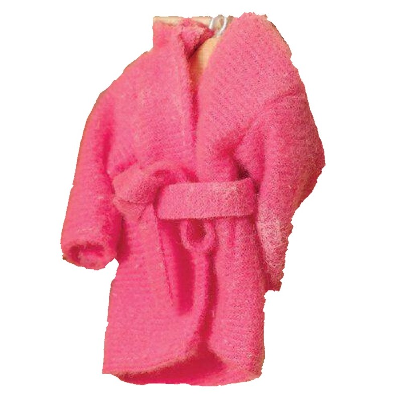 Dolls House Deep Pink Dressing Gown Bath Robe 1:12 Bedroom Accessory