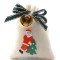 Dolls House White Santa’s Sack with Ribbon & Bell Miniature Christmas Accessory