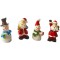Dolls House Santa & Snowman Festive Figurines Miniature Ornaments Decoration